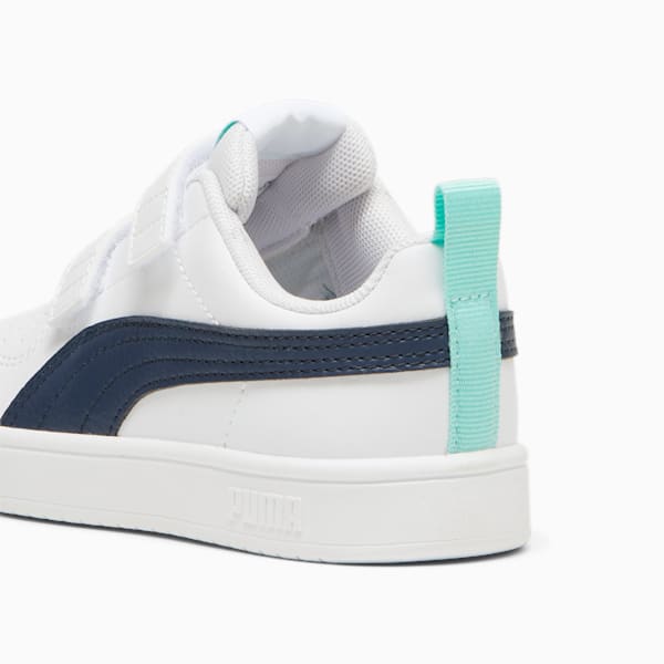 PUMA Rickie V Sneakers Kids, PUMA White-Club Navy-Mint, large-MEX