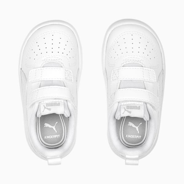 PUMA Rickie V Sneakers Baby, PUMA White-PUMA White-Cool Light Gray, large-MEX