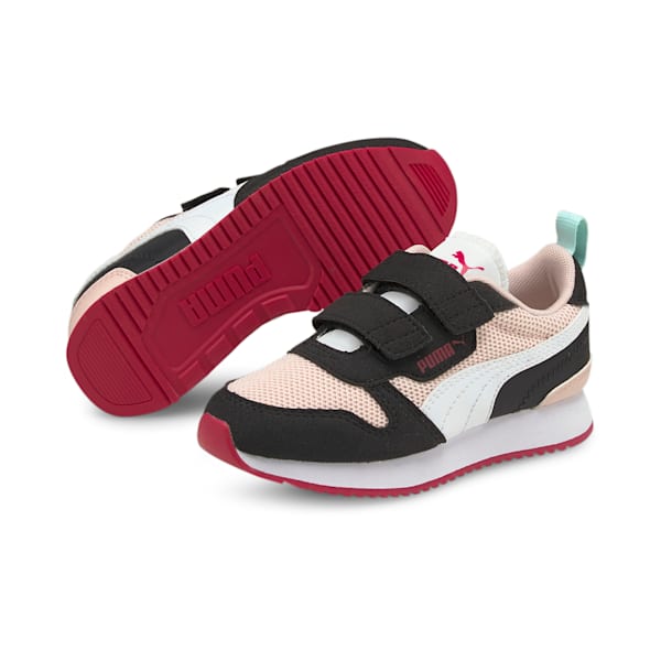 Zapatillas Puma R78 V para niños ADP, Lotus-PUMA White-PUMA Black, large-ARG