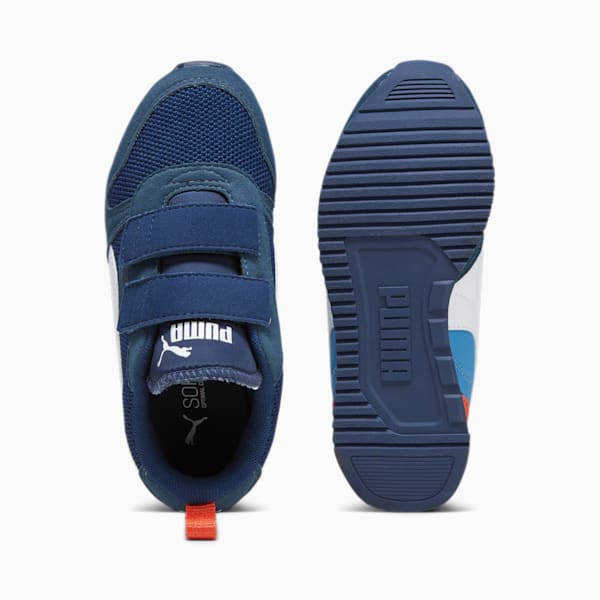 Zapatillas Puma R78 V para niños ADP, Persian Blue-PUMA White-Inky Blue-Regal Blue, large-ARG