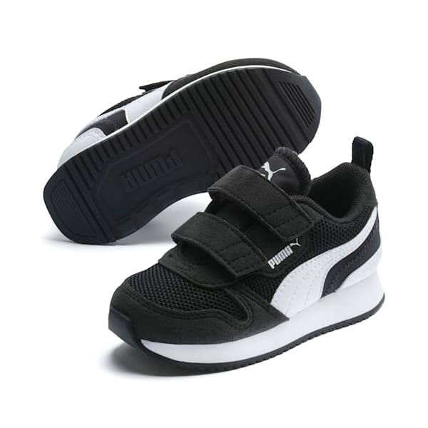 Zapatillas Puma R78 V para niños ADP, PUMA Black-PUMA White, large-ARG