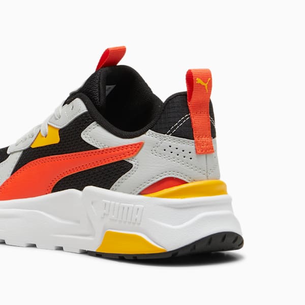 Trinity Lite Sneakers Youth, PUMA Black-Redmazing-Cool Light Gray-Tangerine, large-ZAF