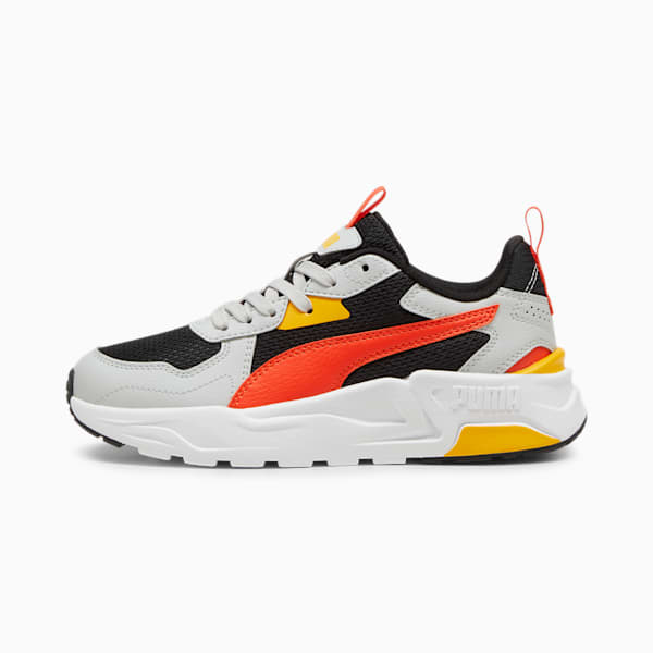 Trinity Lite Sneakers Youth, PUMA Black-Redmazing-Cool Light Gray-Tangerine, large-ZAF