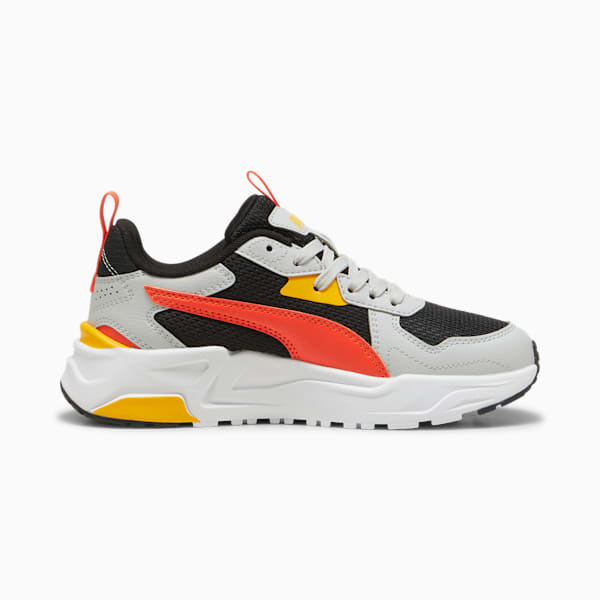 Trinity Lite Sneakers Youth, PUMA Black-Redmazing-Cool Light Gray-Tangerine, large-ZAF