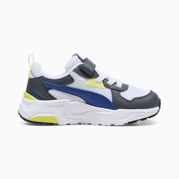 Trinity Lite Sneakers Kids, Lapis Lazuli-PUMA White-Galactic Gray-Lime Sheen, large-ZAF