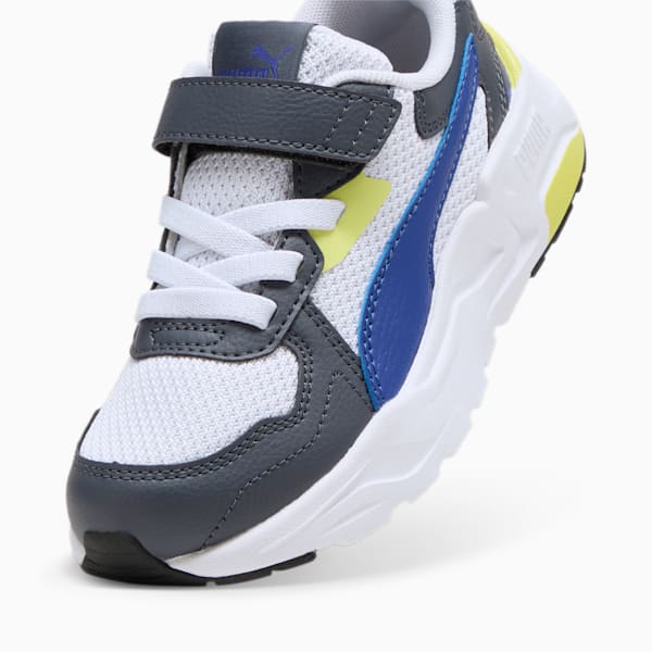 Trinity Lite Sneakers Kids, Lapis Lazuli-PUMA White-Galactic Gray-Lime Sheen, large-ZAF
