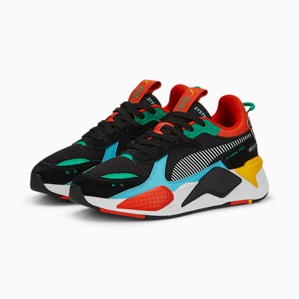 Zapatillas juveniles RS-X Block Party, PUMA Black-PUMA White-Hero Blue, large-ARG