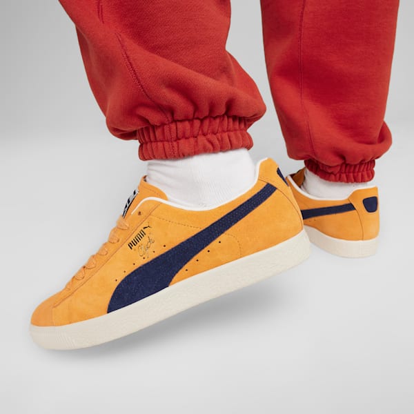 Clyde OG Sneakers, Clementine-PUMA Navy, large-ZAF