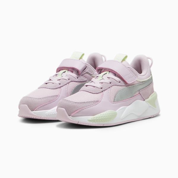 Zapatillas RS-X Metallic para niñas, Grape Mist-PUMA Silver, large-ARG
