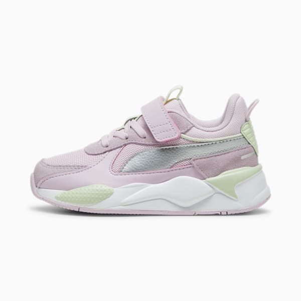 Zapatillas RS-X Metallic para niñas, Grape Mist-PUMA Silver, large-ARG