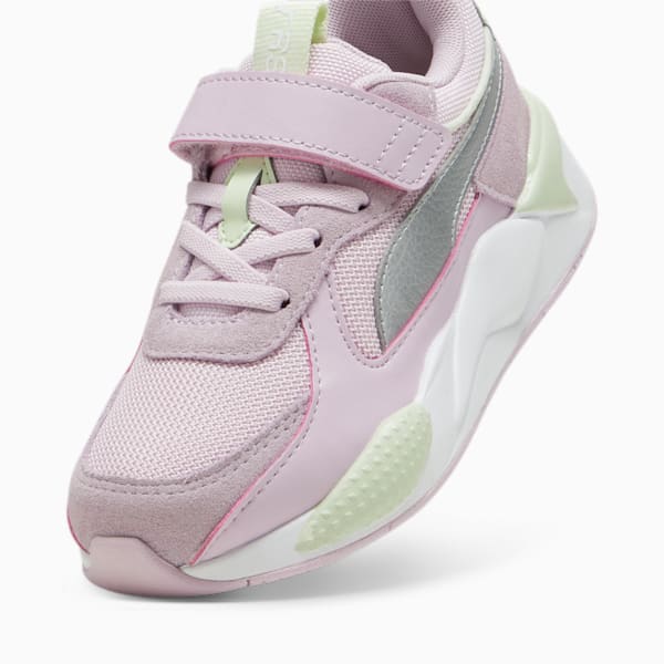 Zapatillas RS-X Metallic para niñas, Grape Mist-PUMA Silver, large-ARG