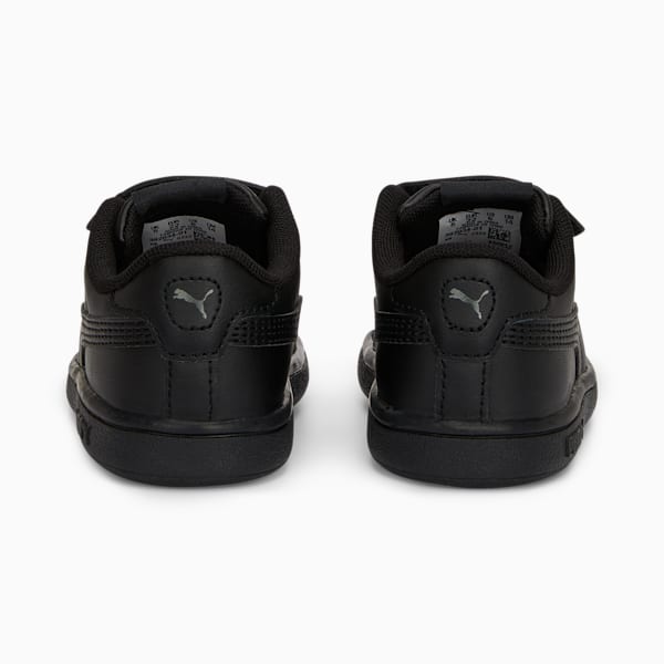 Smash 3.0 Leather V Sneakers Baby, PUMA Black-Shadow Gray, large-MEX