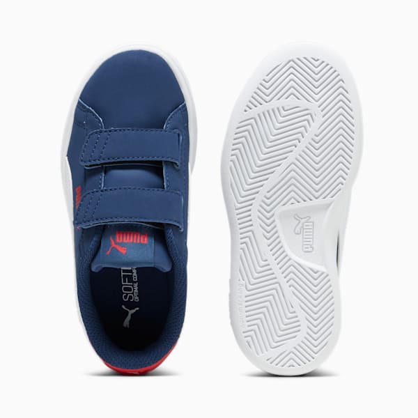 Smash 3.0 Buck Sneakers Kids, Persian Blue-PUMA White-For All Time Red, large-ZAF