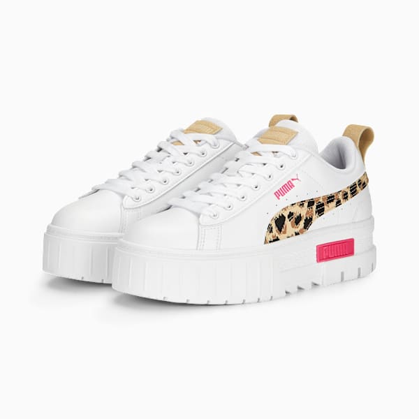 Tenis para mujer Mayze Animal, PUMA White-Granola, large-MEX