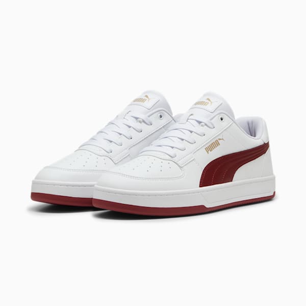 Caven 2.0 Sneakers, PUMA White-Intense Red-PUMA Gold, large-ZAF