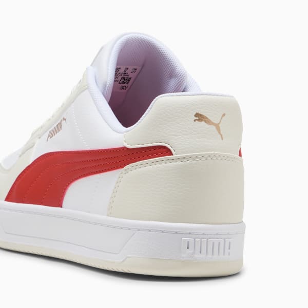 Caven 2.0 Sneakers, PUMA White-Red Fire-Vapor Gray, large-ZAF