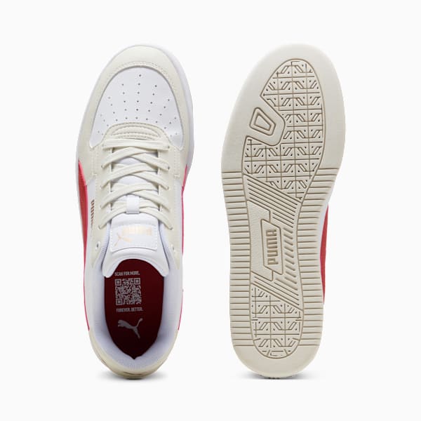 Caven 2.0 Sneakers, PUMA White-Red Fire-Vapor Gray, large-ZAF