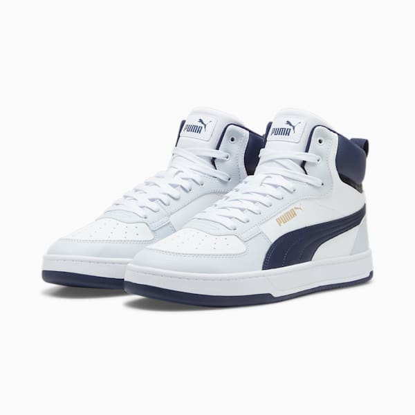 Caven 2.0 Mid Sneakers, Silver Mist-PUMA White-PUMA Navy, large-ZAF