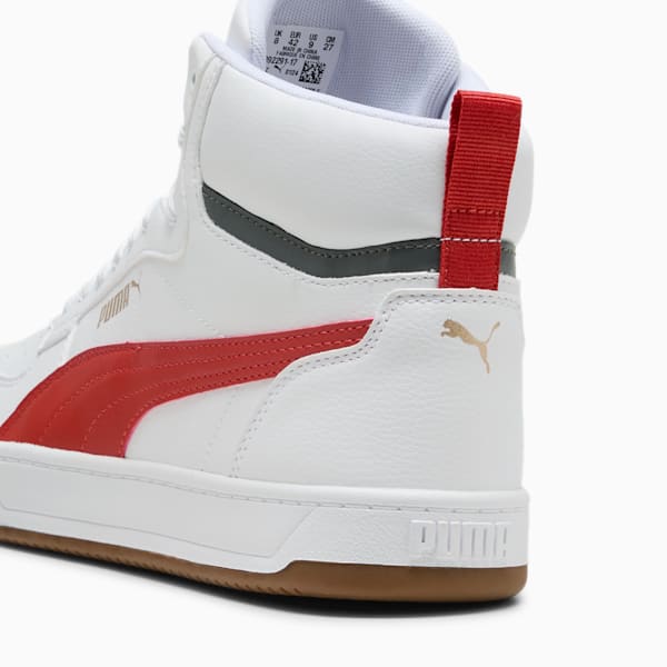 Caven 2.0 Mid Sneakers, PUMA White-Red Fire-Gum, large-ZAF