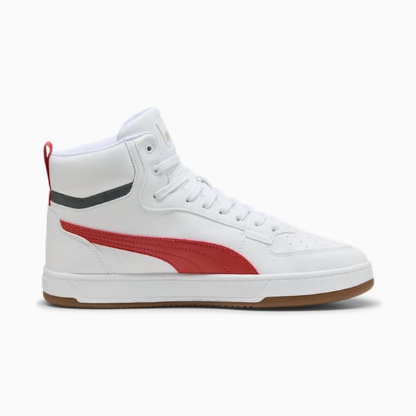 Caven 2.0 Mid Sneakers, PUMA White-Red Fire-Gum, large-ZAF