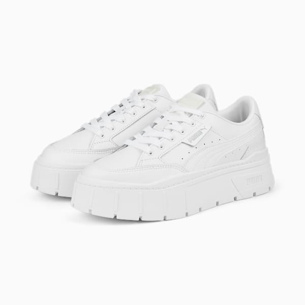 Zapatillas Mayze Stack para mujer, PUMA White, large-ARG