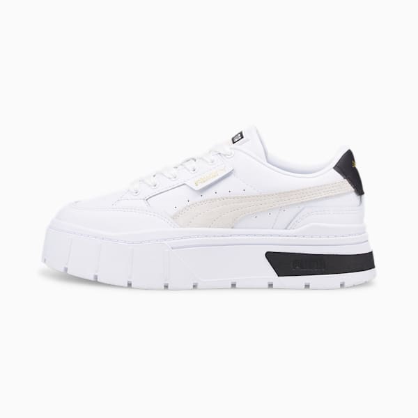 Zapatillas para mujer Mayze Stack, PUMA White-Vapor Gray, large-ARG