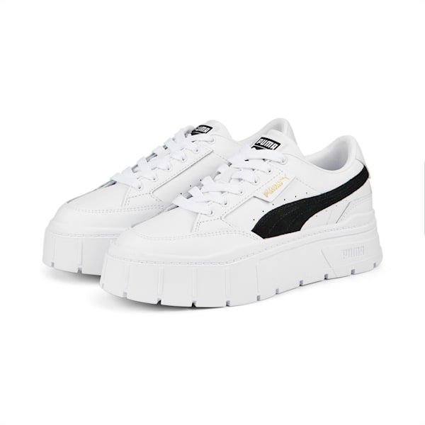 Zapatillas para mujer Mayze Stack, PUMA White-PUMA Black, large-ARG
