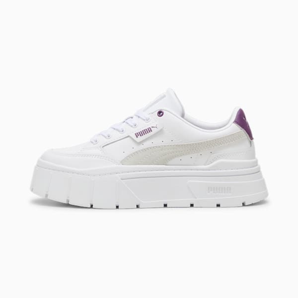 Zapatillas para mujer Mayze Stack, PUMA White-Crushed Berry, large-ARG