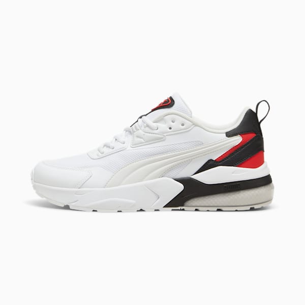 Tenis Vis2k, PUMA White-Feather Gray-For All Time Red, large-MEX