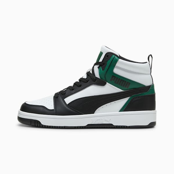 Rebound Sneakers, PUMA White-PUMA Black-Vine, large-ZAF