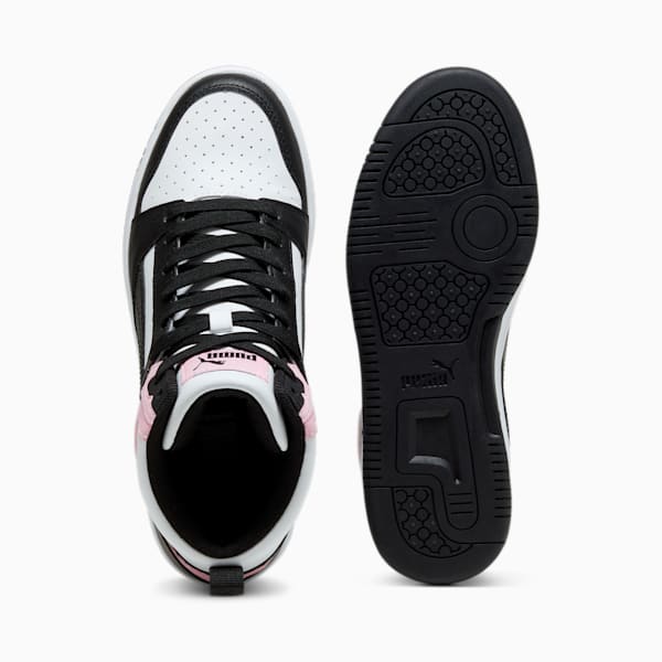 Rebound Sneakers, PUMA White-PUMA Black-Pink Lilac, large-ZAF