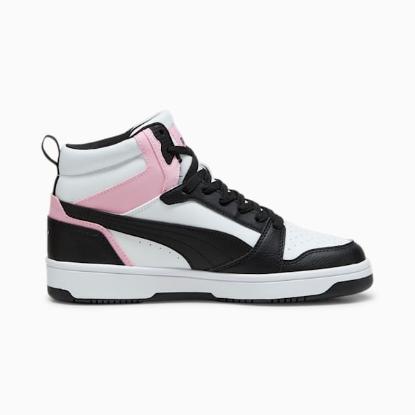 Rebound Sneakers, PUMA White-PUMA Black-Pink Lilac, large-ZAF