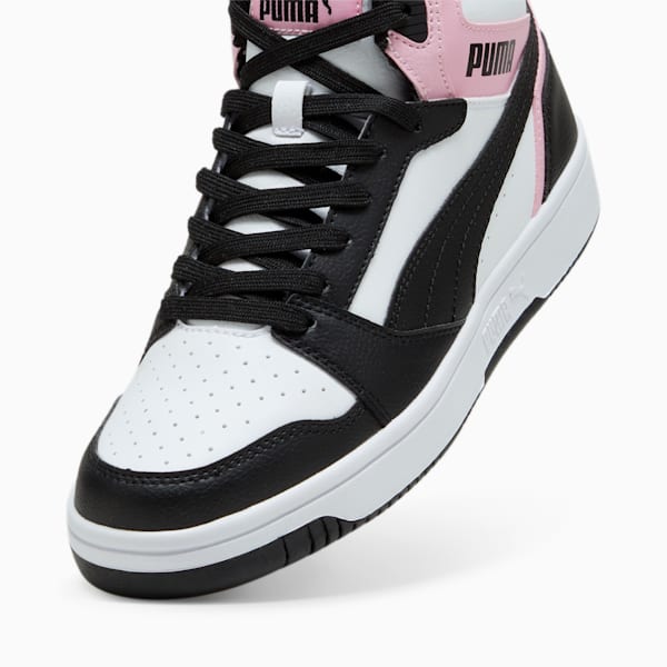 Rebound Sneakers, PUMA White-PUMA Black-Pink Lilac, large-ZAF