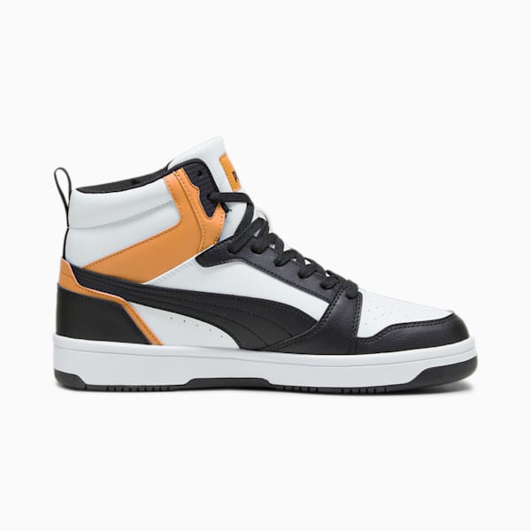 Rebound Sneakers, PUMA White-PUMA Black-Clementine, large-ZAF