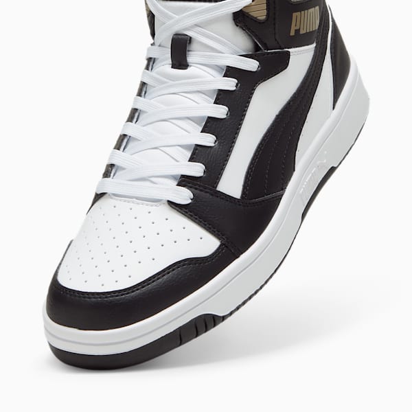 Rebound Sneakers, PUMA White-PUMA Black-Oak Branch, large-ZAF