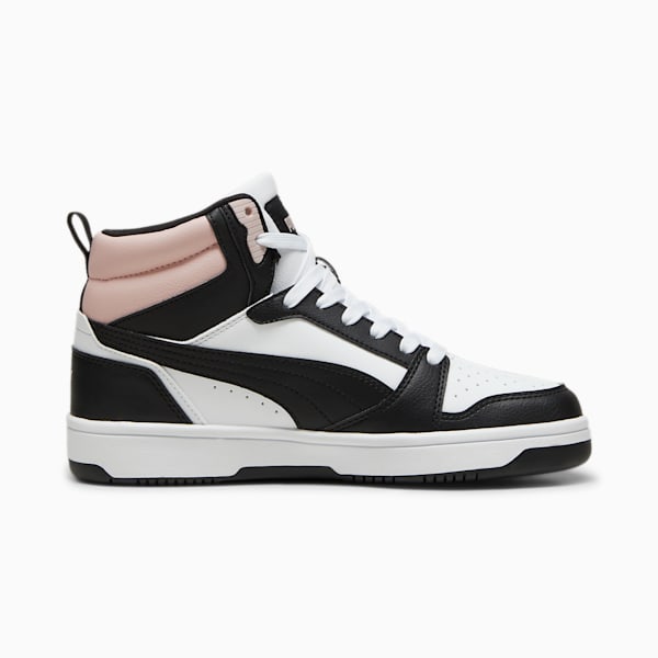 Rebound Sneakers, PUMA White-PUMA Black-Mauve Mist, large-ZAF