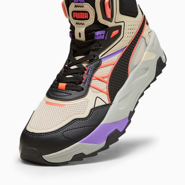 Tenis Trinity Mid Hybrid para hombre, Granola-PUMA Black-Fiery Coral, large-MEX
