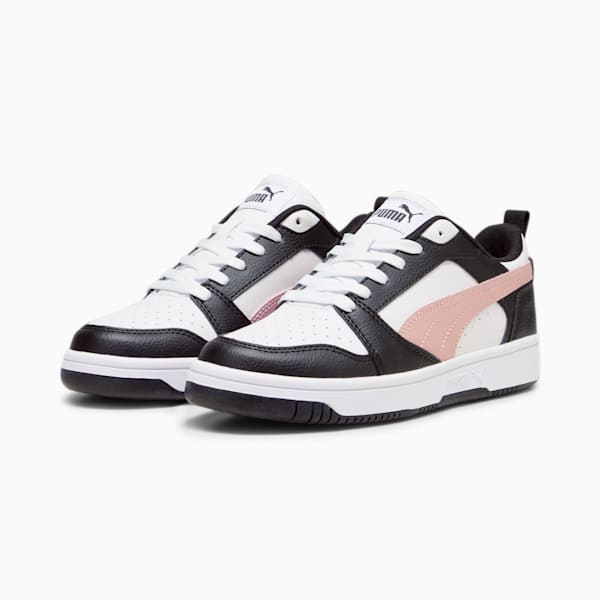 Tenis Rebound V6 Gamuza, PUMA White-Future Pink-PUMA Black, large-MEX