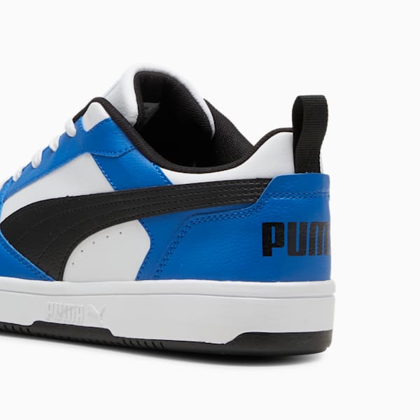Rebound V6 Low Sneakers, PUMA White-PUMA Black-PUMA Team Royal, large-ZAF