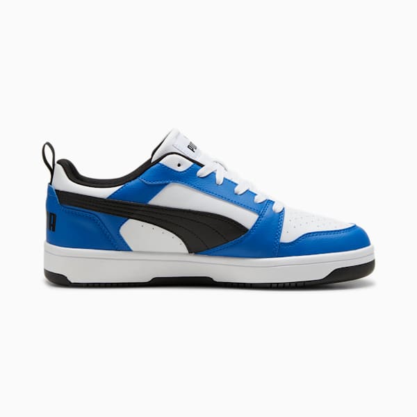 Rebound V6 Low Sneakers, PUMA White-PUMA Black-PUMA Team Royal, large-ZAF