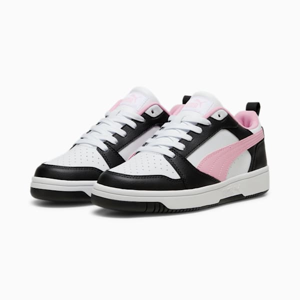 Rebound V6 Low Sneakers, PUMA Black-Pink Lilac-PUMA White, large-ZAF