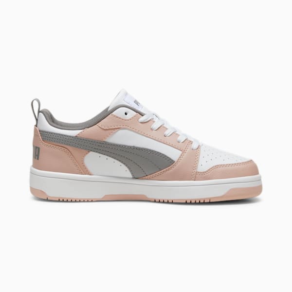 Rebound V6 Low Sneakers, Rose Quartz-PUMA White-Stormy Slate, large-ZAF