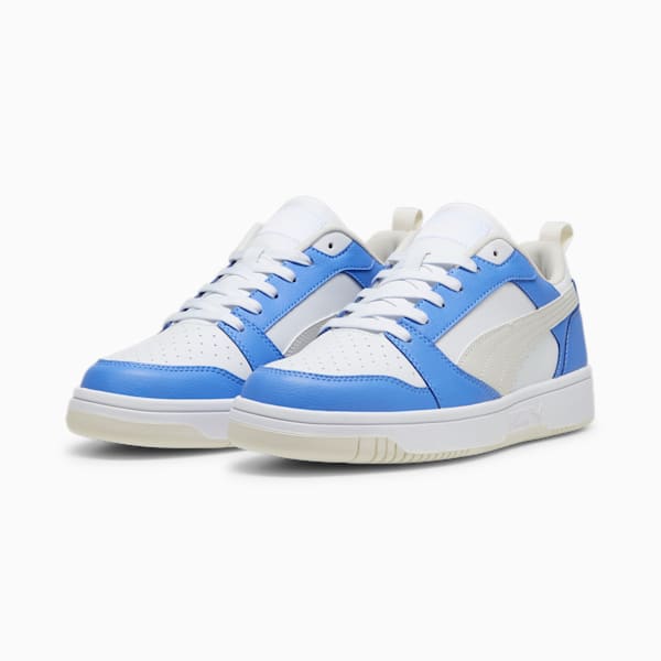 Rebound V6 Low Sneakers, Blue Skies-Vapor Gray-PUMA White, large-ZAF
