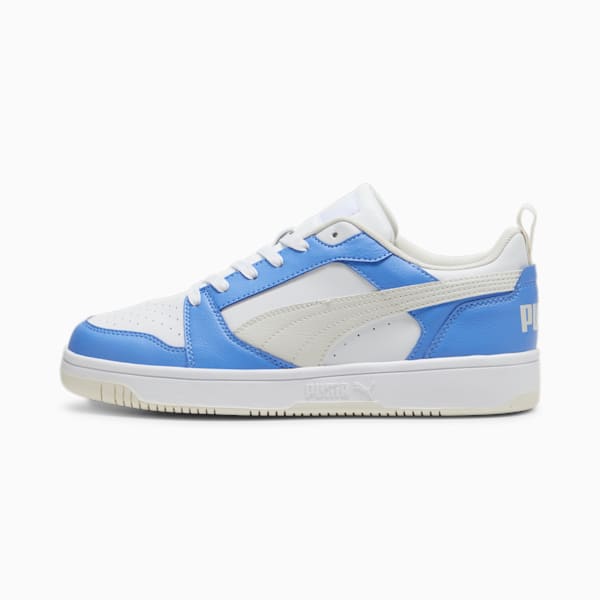 Rebound V6 Low Sneakers, Blue Skies-Vapor Gray-PUMA White, large-ZAF