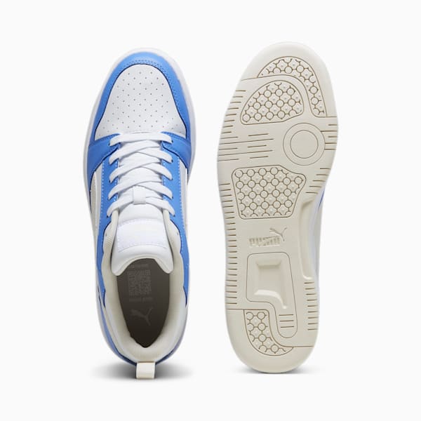 Rebound V6 Low Sneakers, Blue Skies-Vapor Gray-PUMA White, large-ZAF
