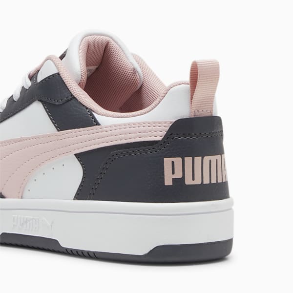 Rebound V6 Low Sneakers, Strong Gray-Mauve Mist-PUMA White, large-ZAF