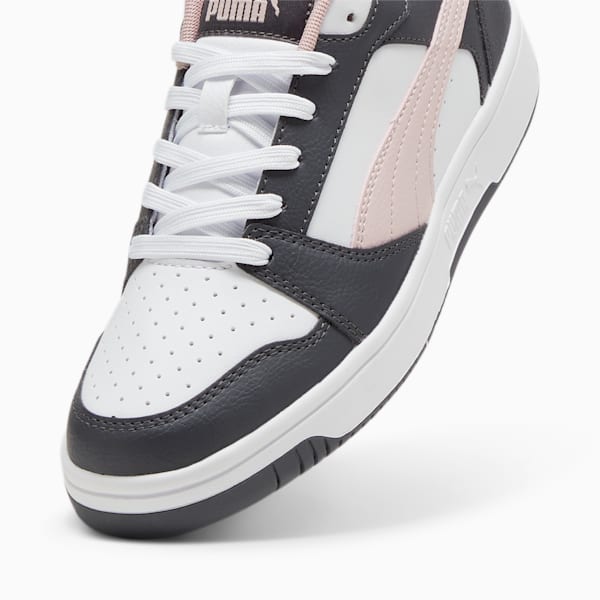 Rebound V6 Low Sneakers, Strong Gray-Mauve Mist-PUMA White, large-ZAF