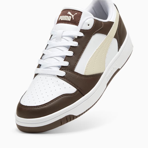 Rebound V6 Low Sneakers, Espresso Brown-Alpine Snow-PUMA White, large-ZAF