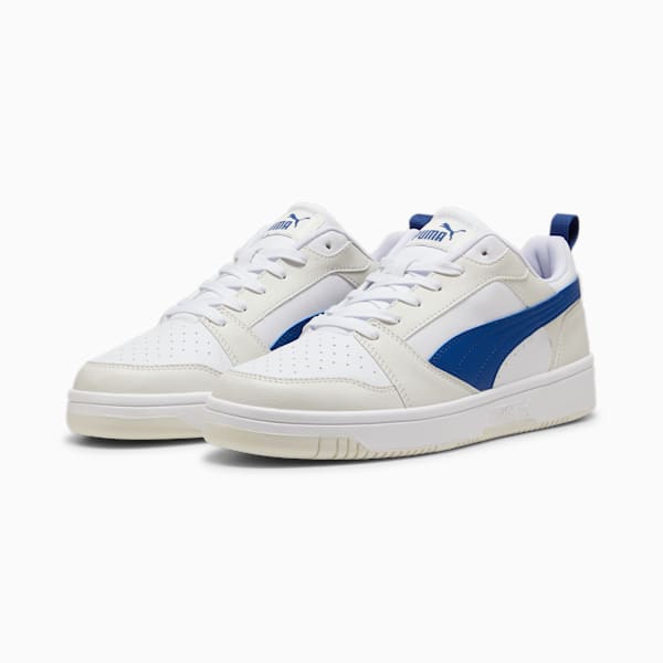 Rebound V6 Low Sneakers, Vapor Gray-Clyde Royal-PUMA White, large-ZAF