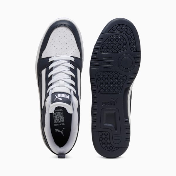 Rebound V6 Low Sneakers, PUMA White-New Navy, large-ZAF